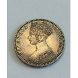 United Kingdom. Victoria 1849 silver "Godless" florin. NM+
