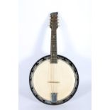 Melody Major eight string vintage banjo, 62cm long.