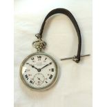 1920s Zenith Grand Prix 15 jewel pocket watch manufactured for the Serbian national railways (