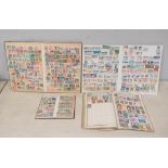 Four collector's stamp albums comprising of British, Commonwealth and world issues to include