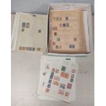 Carton of collector's stamp album sheets comprising of British, commonwealth and world issues to