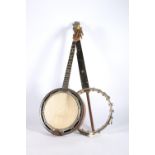 W.Temlett of London banjo shell and another banjo (2).