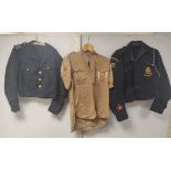 Group of three uniforms to include a Northumberland Civil defence Corps blazer, a 1940s scout