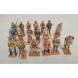 Del Prado 1:32 scale figures relating to 20th C world infantry to include Staff Sergeant 173