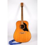 Vintage six string KD28 acoustic guitar with fitted bag.