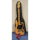 2016 Squier by Fender Classic Vibe 70s Jazz bass guitar, crafted in Indonesia serial number S/NICS