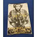 Large photographic Jimi Hendrix poster for the Jimi Hendrix Exhibition