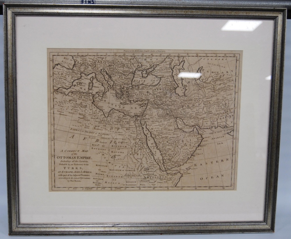 Thomas Bowen (Welsh, c. 1733 - 1790) 18th century hand-engraved 'A Correct Map of the Ottoman - Image 7 of 7