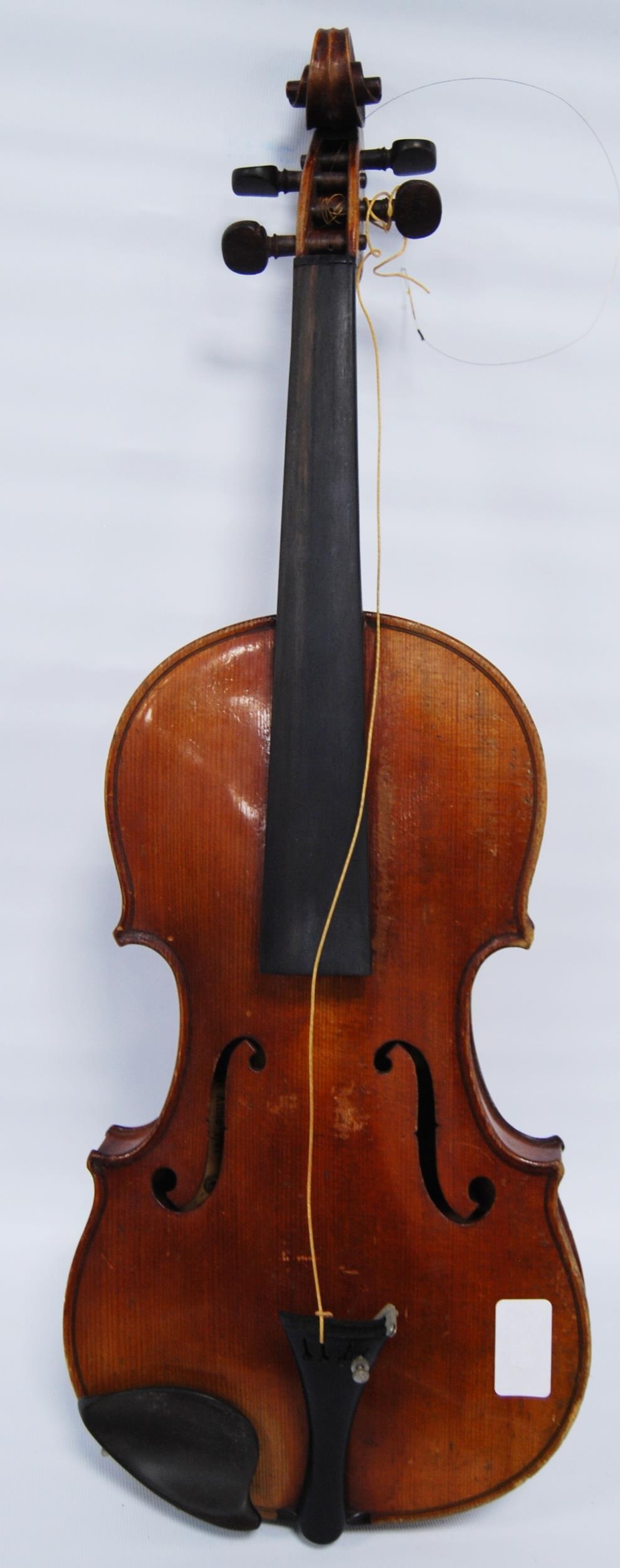 Antique violin with single-piece back and copy Antonio Stradivarius label, dated 1721, 35cm long, - Image 2 of 14