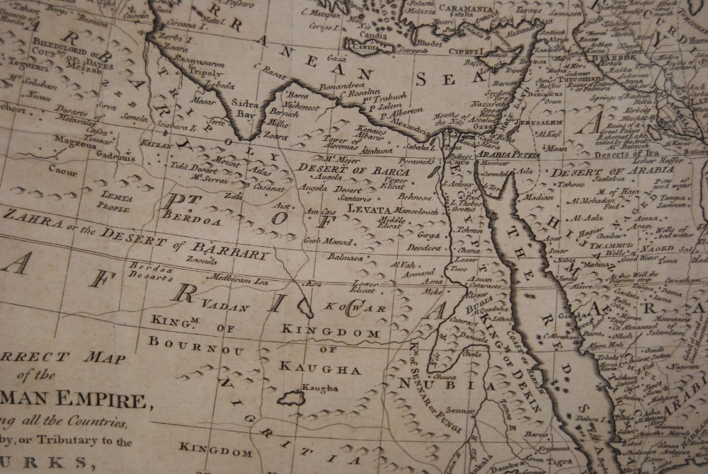 Thomas Bowen (Welsh, c. 1733 - 1790) 18th century hand-engraved 'A Correct Map of the Ottoman - Image 6 of 7