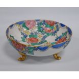 Attributed to Helen Paxton Brown (Scottish, 1876 - 1956) Hand-painted porcelain bowl decorated all