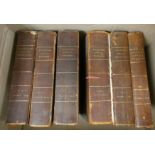 The Edinburgh Annual Register.  A run from vol. 1, 1808 to 1825, lacking 1813. Qtr. leather, varying