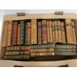 Leather Bindings.  A carton of various vols., mixed cond.
