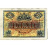THE UNION BANK OF SCOTLAND LIMITED twenty pound £20 banknote 1st September 1947, 187/004, Morrison