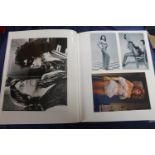 Collection of Glamour and Erotica photo albums of topless, nudes and modelling to include Joan