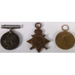 Medals of S5228 Private A Christie of the Gordon Highlanders comprising WWI war medal, victory medal