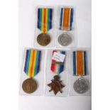 Medals of 8164 Private James Baillie French of B Company 1st Battalion Scots Guards KIA 29th October