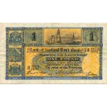 NORTH OF SCOTLAND BANK LIMITED one pound £1 banknote 1st March 1932, Mitchell Stuart and