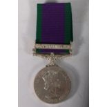 Medal of 24225449 Private J T Keatings Black Watch? comprising Elizabeth II general service medal