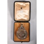 Loanhead School silver medal 'The Connor Medal 1907' awarded to Christian B Fraser, 45g in