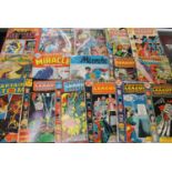 Two boxes of DC and Marvel vintage comics to include Superman's Pal Jimmy Olsen, Miracle Man,