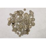 UNITED KINGDOM 500 grade silver coins from circulation including florins, shillings and sixpences,