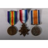 Medals of 1507 Private James Mackay of the 7th Battalion Cameronians Scottish Rifles KIA 28th June