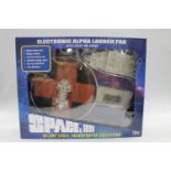 Space 1999. Boxed Deluxe Eagle Transporter Collection Electronic Alpha Launch Pad figure by