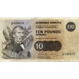 CLYDESDALE BANK PLC ten pound £10 banknote 29th March 1982, Hamilton, D/GR 029676, F, SC341a.