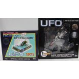 U.F.O. Boxed limited edition die-cast figures by Product Enterprise Ltd comprising of UFO