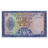 THE NATIONAL COMMERCIAL BANK OF SCOTLAND LIMITED consecutive serial number pair of five pound £5