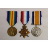 Medals of 17930 Lance Corporal Aikman Duncan of the 1st Battalion Royal Scots Fusiliers, KIA 19th