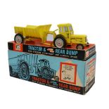 Britains Ltd Tractor and Rear Dump #9630 Fordson Super Major Industrial Tractor with Shawnee Poole
