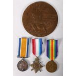 Medals of 15021 Private John Murdoch of the 16th Battalion Highland Light Infantry KIA 27th March