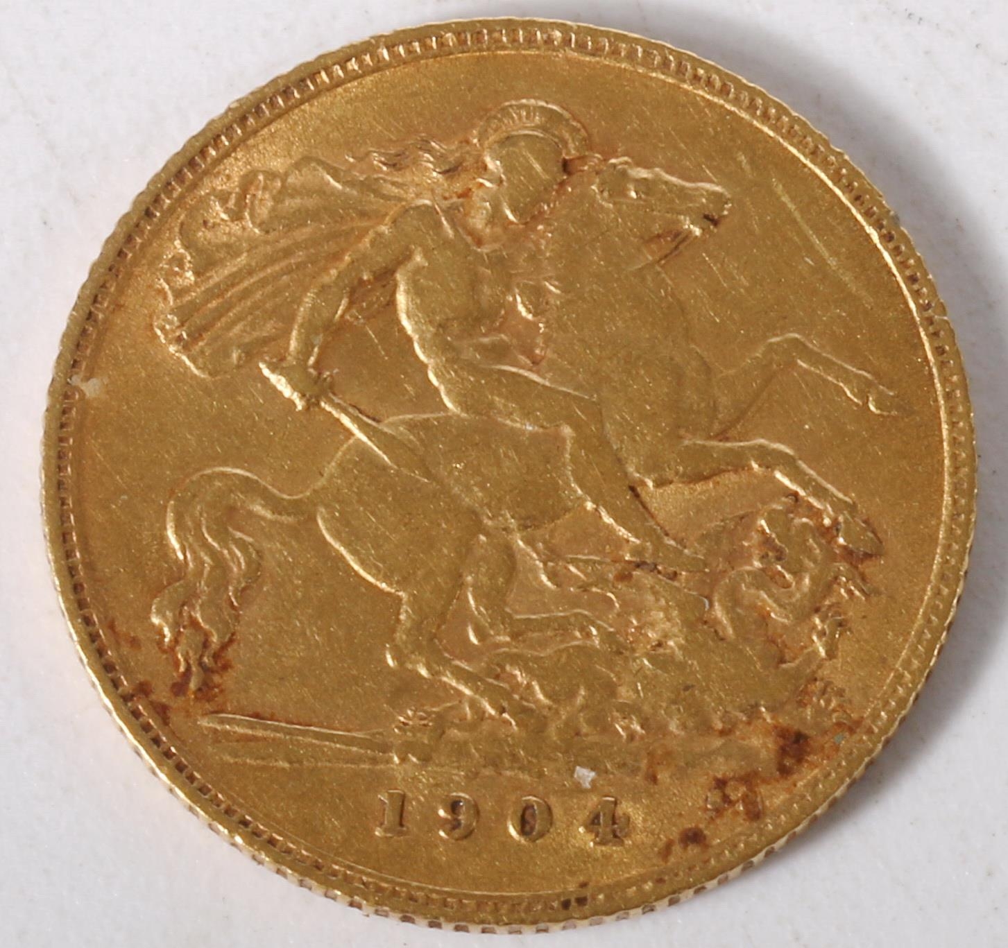 UNITED KINGDOM Edward VII (1901-1910) gold half sovereign 1904.