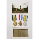 Medals of 2030 Private Andrew Forret of the 10th/11th Battalion Highland Light Infantry KIA 1st