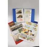 Collection of around 170 postcards and photographs held in three albums including Memorial