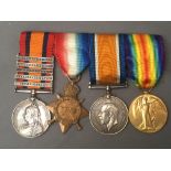 Medals of Trooper James Morton Robertson (22500 3rd Imperial Yeomanry) and (13177 Private of Royal