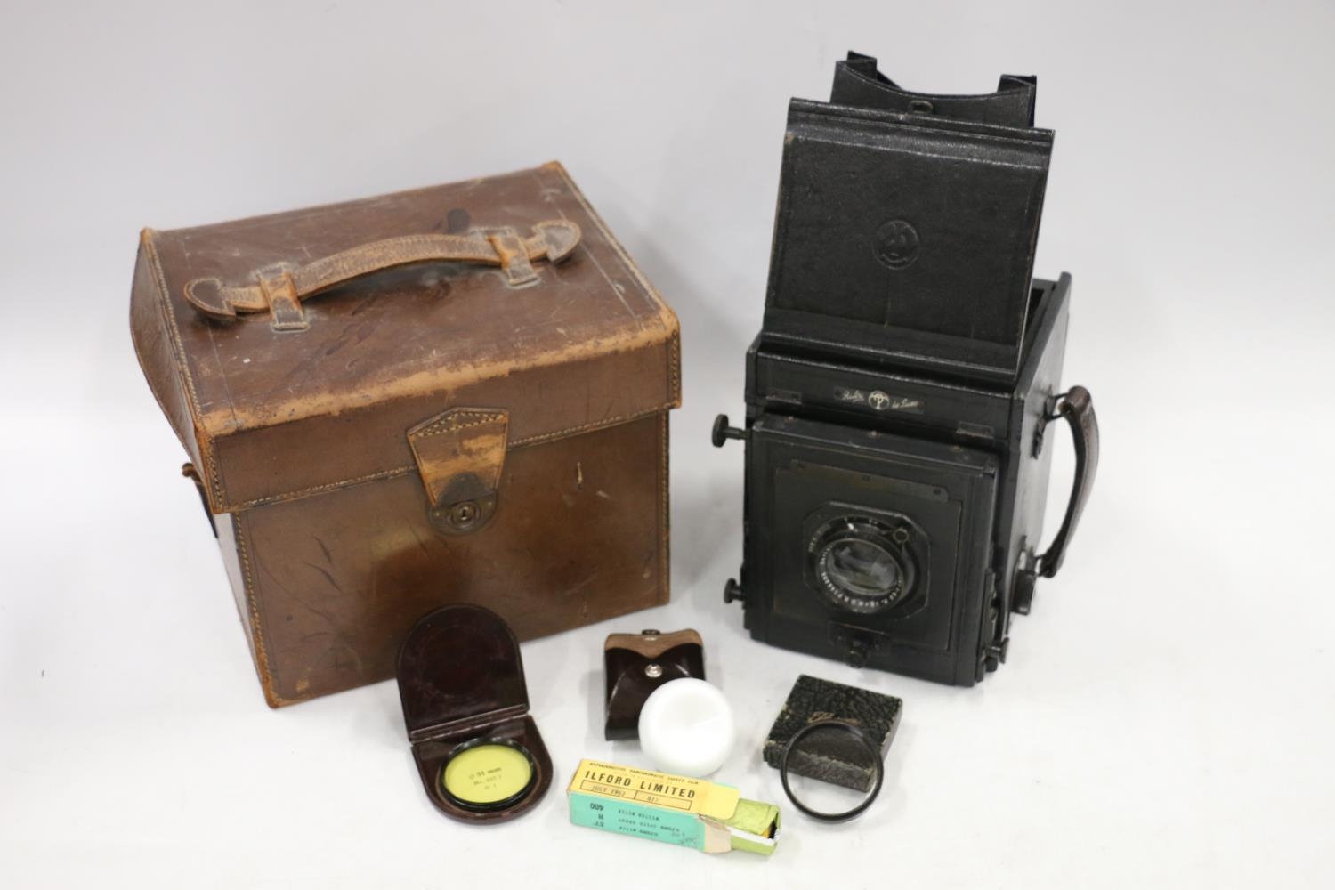 Thorton Pickard Ruby de Luxe plate camera with Carl Zeiss Jena #122356 Tessar 1:4.5 f=18cm lens, - Image 2 of 4