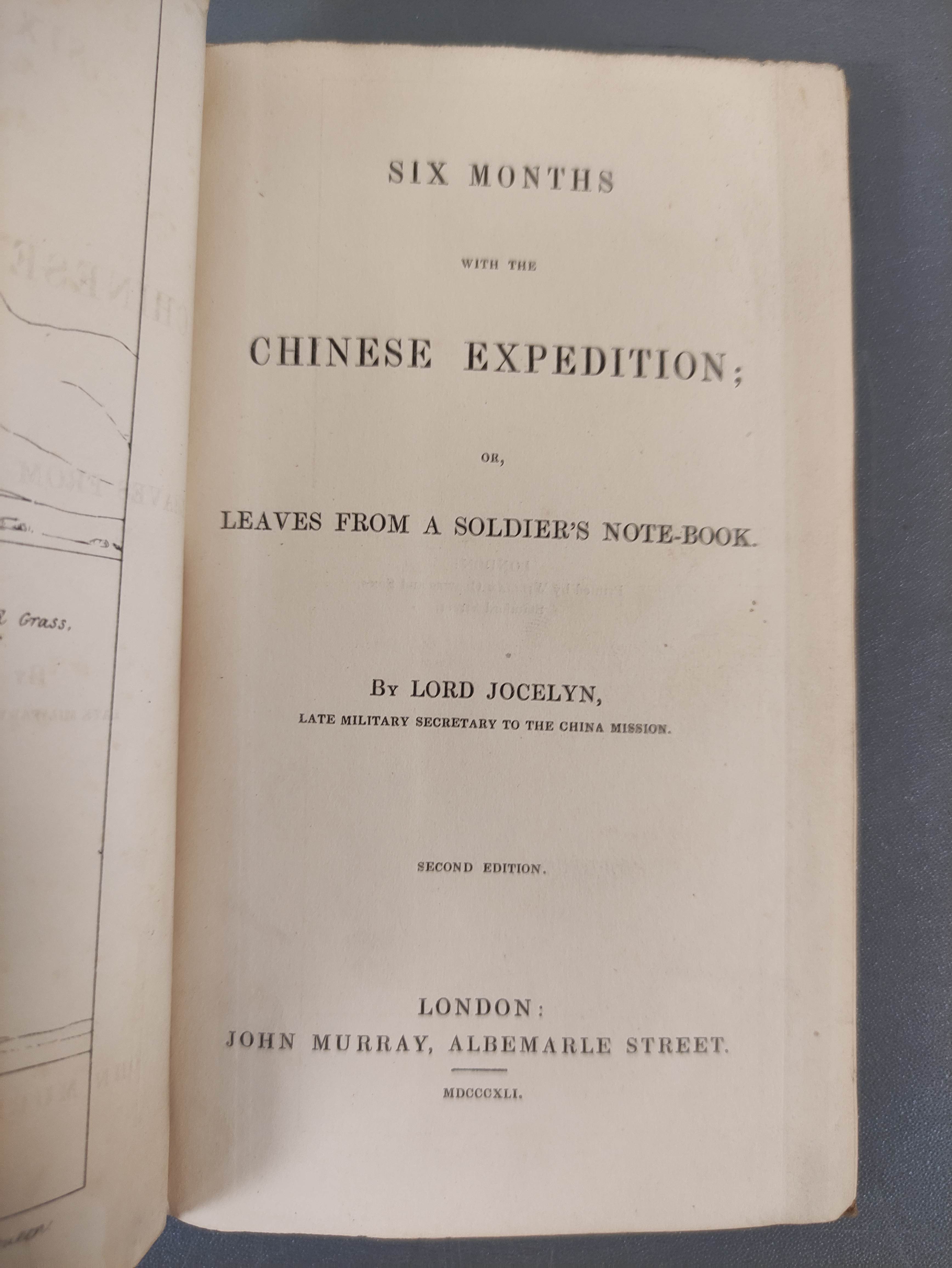 JOCELYN LORD.  Six Months with the Chinese Expedition. Fldg. litho frontis of the Great Wall & fldg. - Image 9 of 14
