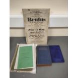 Various.  6 items incl. English local topography & an 1828 playbill.