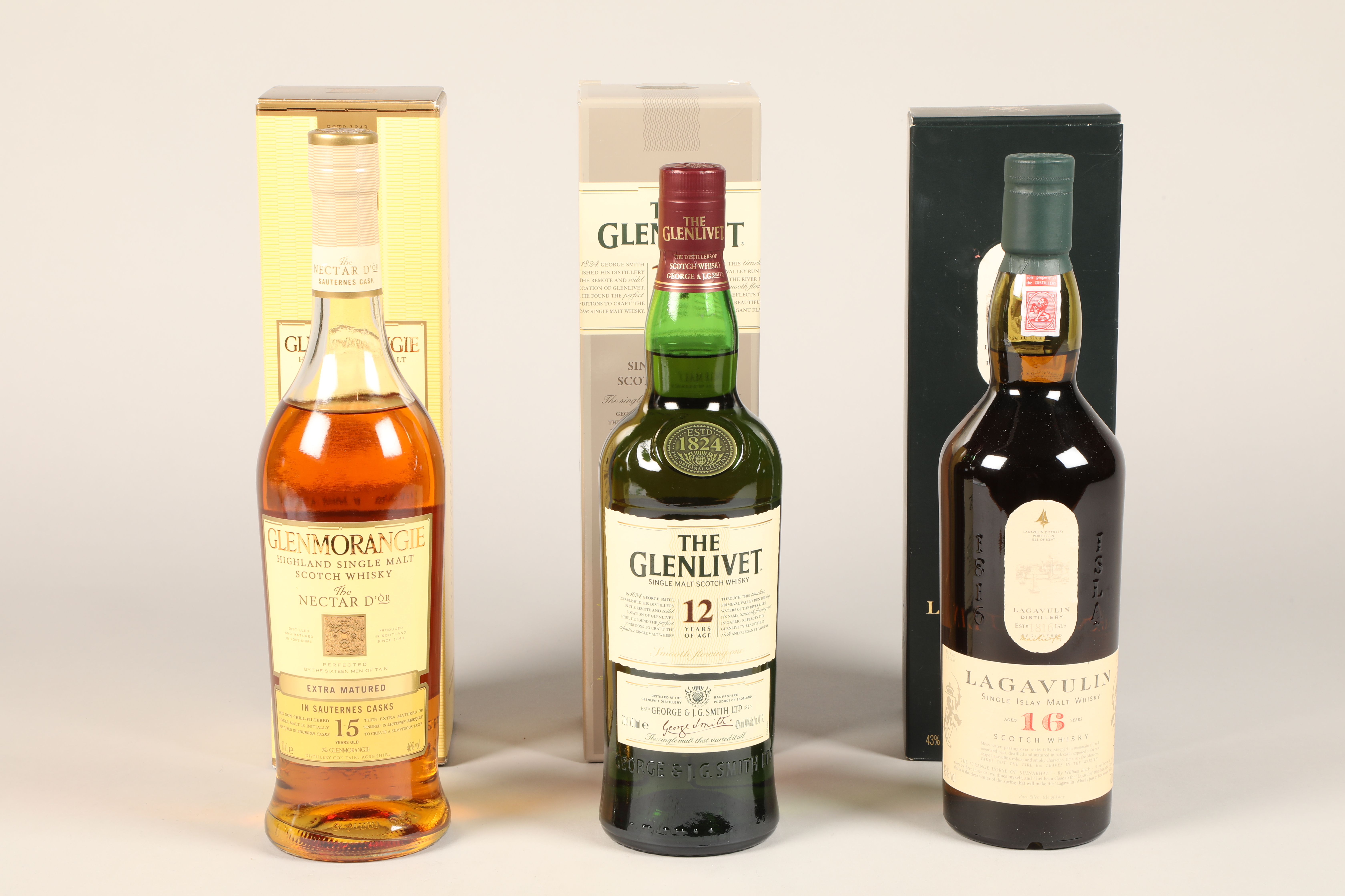 Glenmorangie Highland single malt Scotch whisky, 15 year old, 70cl, 46% vol with cardboard box