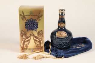 Royal Salute Blended Scotch whisky 10 year old in ceramic decanter, 70cl, 40% vol with cardboard