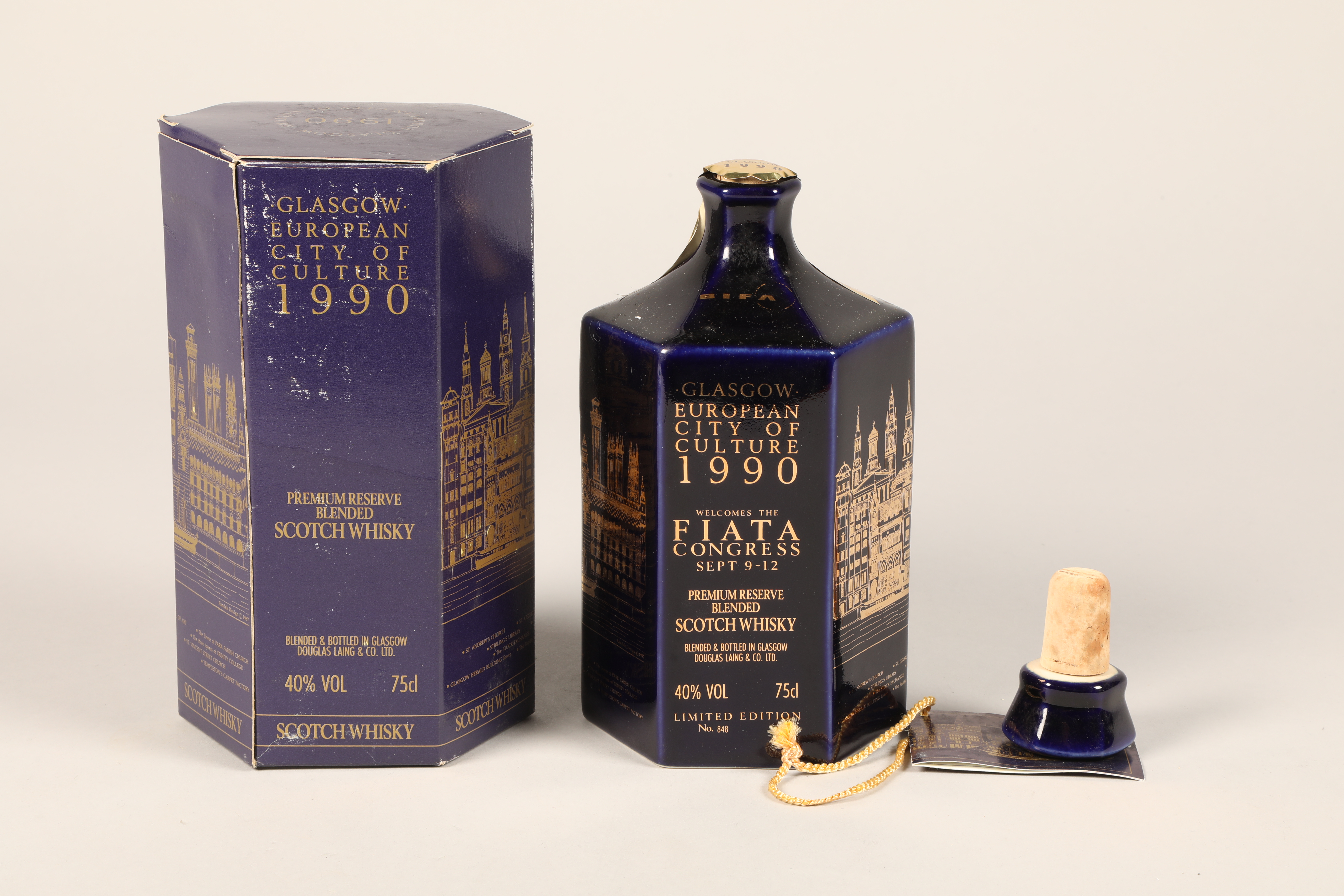 Douglas Laing & Co 'Glasgow European city of Culture, 1990' blended Whisky, 75cl, 40% vol,