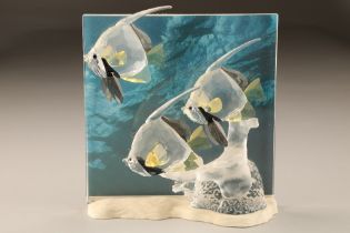 Swarovski crystal figure group, 'Wonders of the Sea' community, boxed, height 20cm
