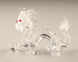 Swarovski crystal figure, 'Fabulous creatures' the dragon, boxed height 10cm