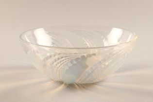 Rene Lalique fleuron glass bowl