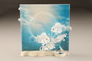 Swarovski crystal figure group, 'Wonders of the Sea' harmony, boxed, height 20cm