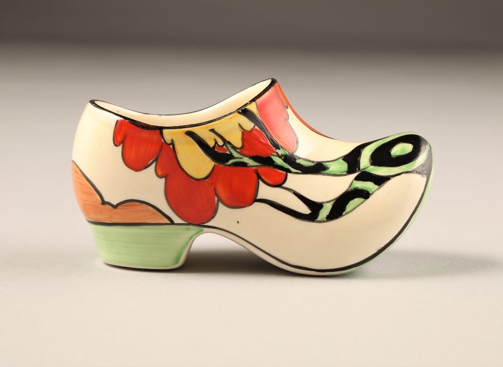 Clarice Cliff Fantasque Sabot hand painted Bizarre Honolulu pattern, for Newport Pottery, length - Image 3 of 10