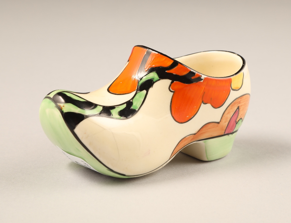 Clarice Cliff Fantasque Sabot hand painted Bizarre Honolulu pattern, for Newport Pottery, length - Image 5 of 10